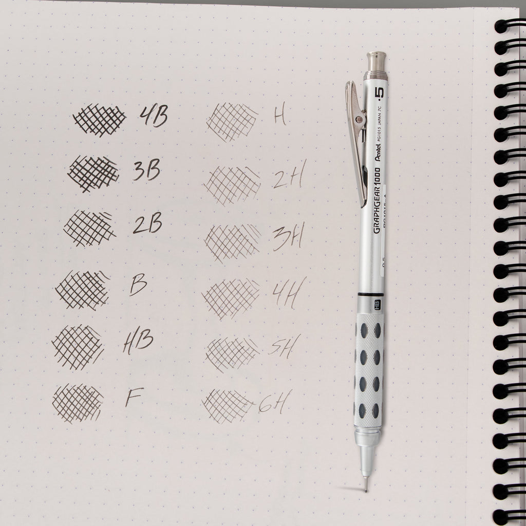 Pentel Super Hi-Polymer Leads, .5mm, HB, 12/Pkg.