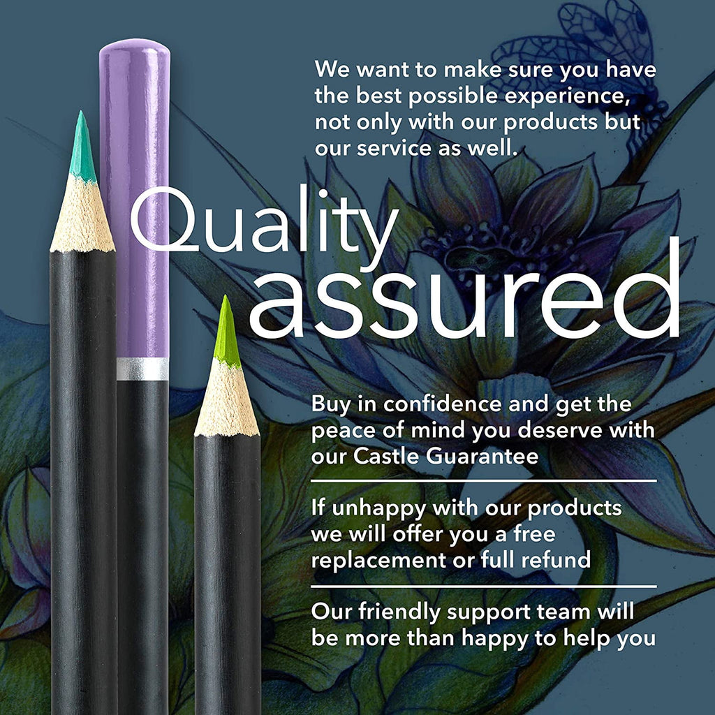 Castle Art Supplies Botanical Collection Colored Pencils (24 Count)