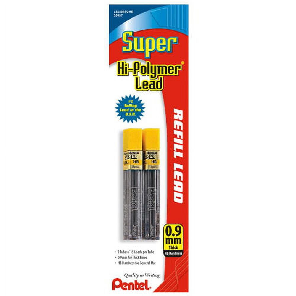 Pentel Super Hi-Polymer 0.9mm Pencil Leads L509BP3HB-K6