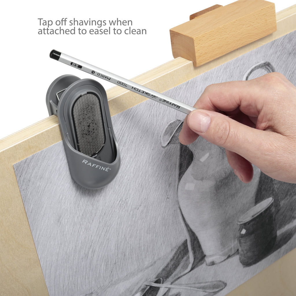 Raffine Pencil & Charcoal Grinder - Reusable Metal Sharpener for Pencils, Charcoal, Conte, Pastels, & More!