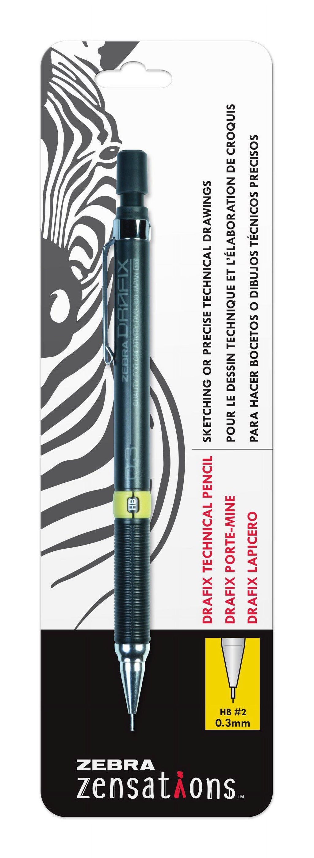 Zebra Pen Zensations Drafix Technical Pencil 0.3mm HB #2 1Pk