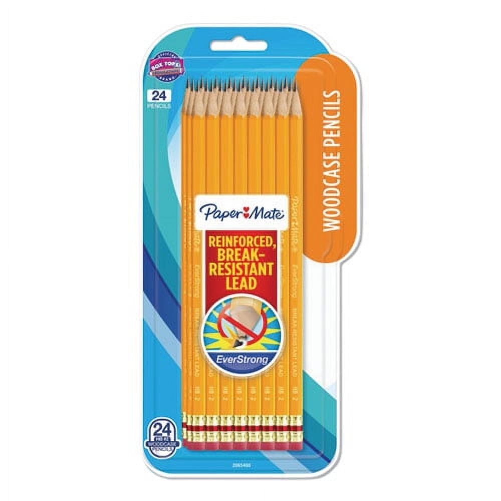 Everstrong #2 Pencils, Hb (#2), Black Lead, Yellow Barrel, 24/pack | Bundle of 5 Packs