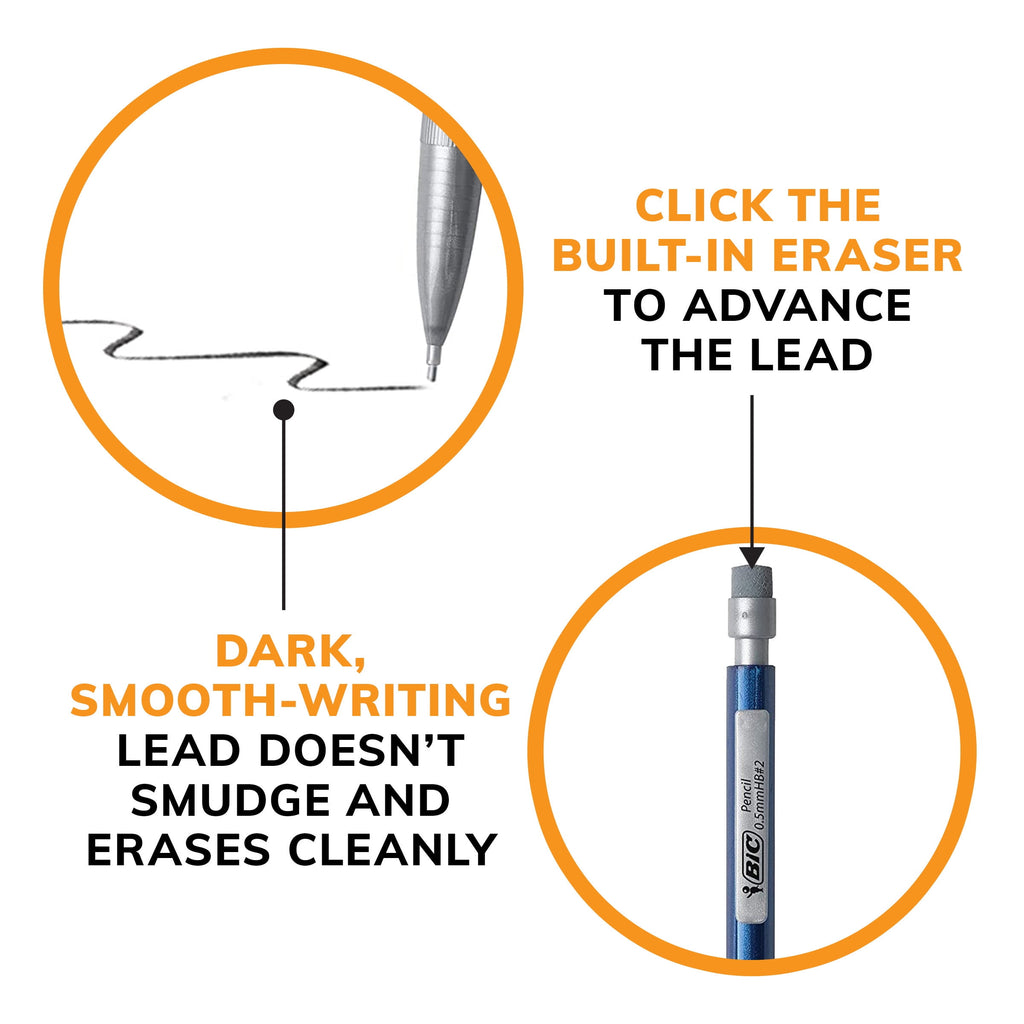 BIC Xtra-Precision Mechanical Pencils, Fine Point 0.5mm, Six Packs, 144 Pencils