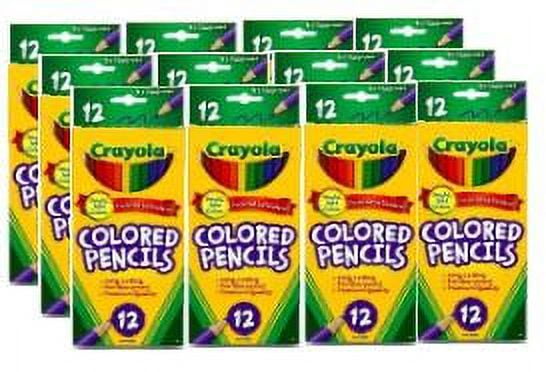 Crayola 12 Count Colored Pencils, 12 Pack Bundle, 144 Pieces, Child Ages 3+