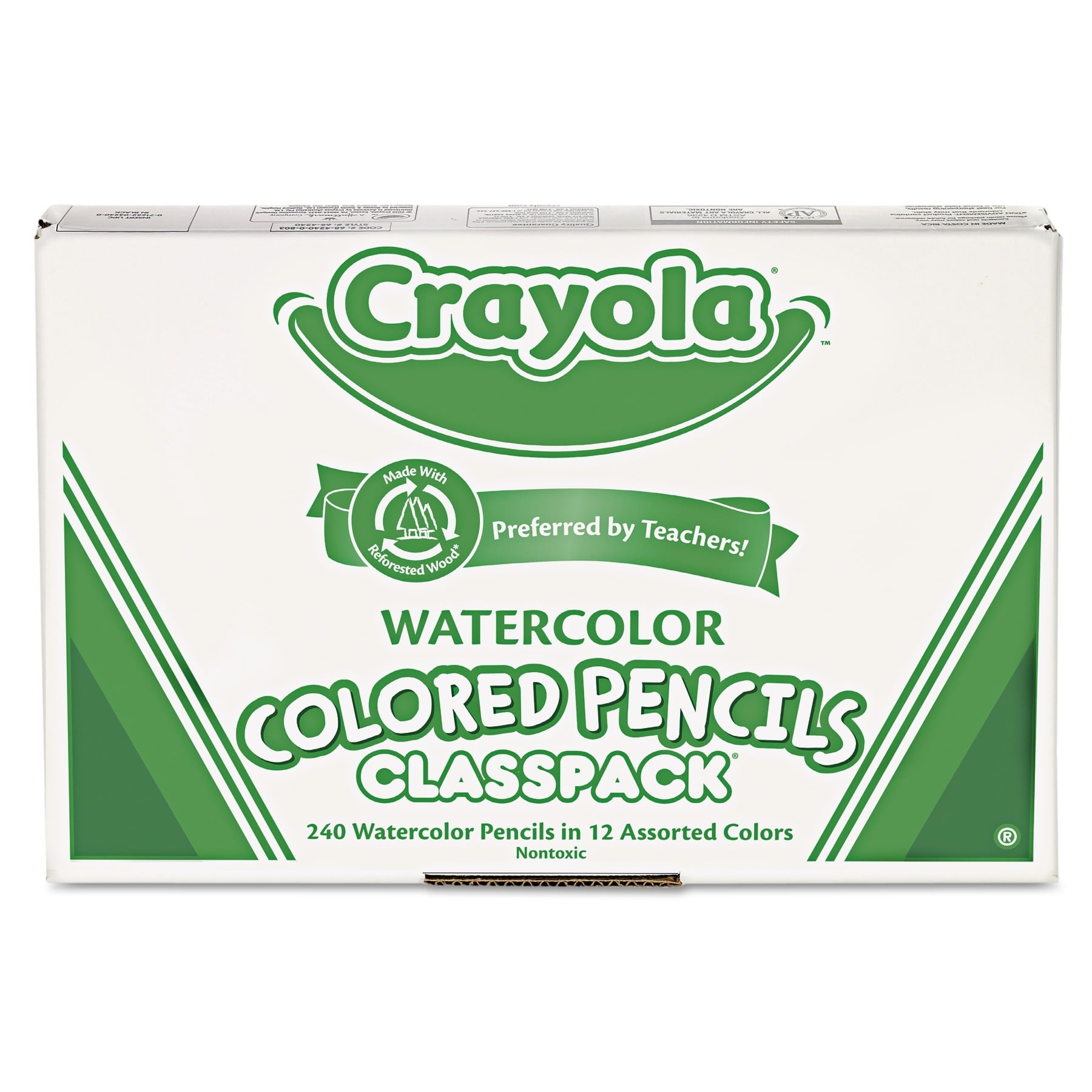 Crayola Watercolor Pencils Classpack, 240 Count