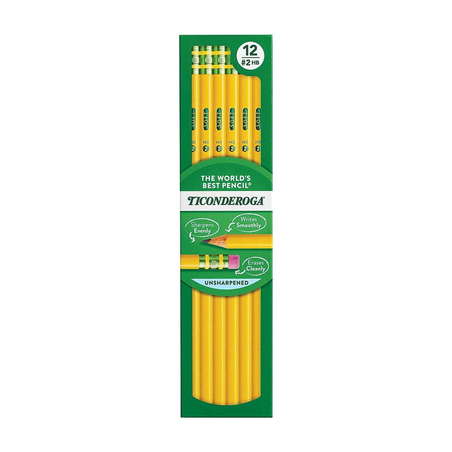 Dixon The World's Best Pencil Wooden Pencils No. 2 Soft Lead Dozen (13882) 487129