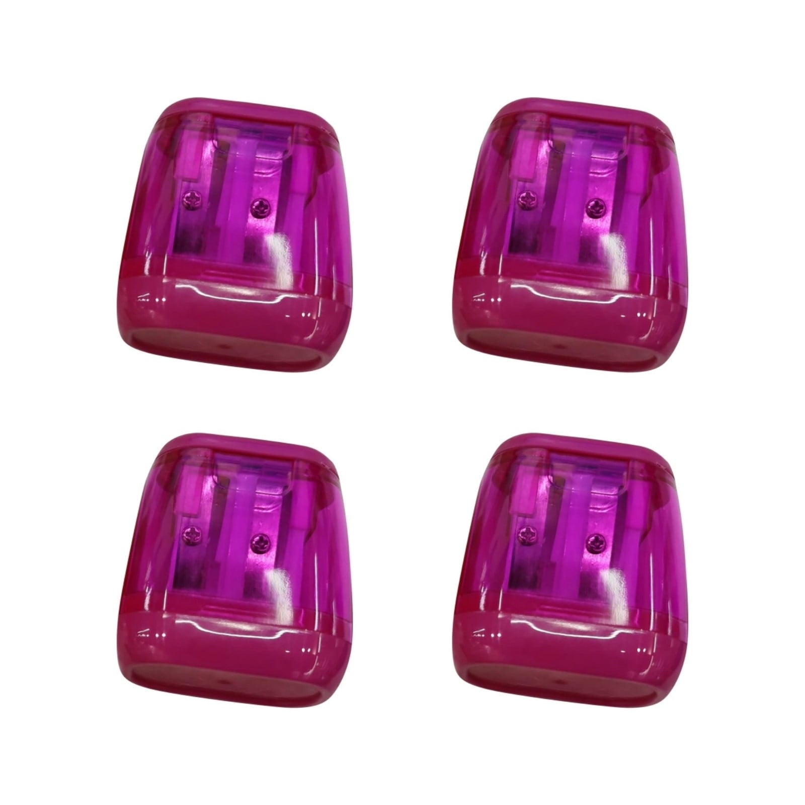 FAMTKT Double Hole Pencil Sharpener with Cover Color Pencil Sharpener Portable Oval Manual Pencil Sharpener Office Supplies on Clearance