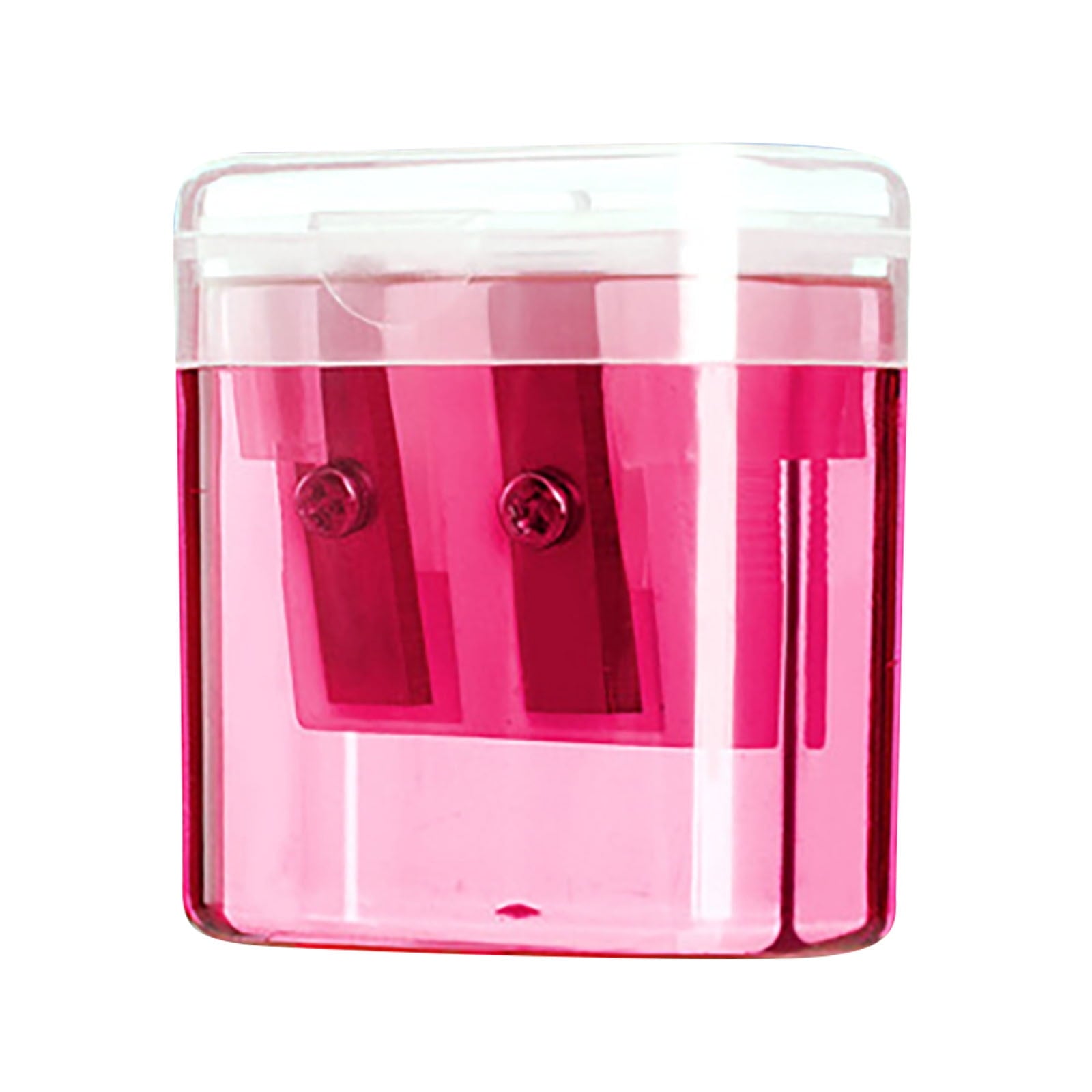 FAMTKT Double Hole Pencil Sharpener with Cover Color Pencil Sharpener Portable Oval Manual Pencil Sharpener Office Supplies on Clearance