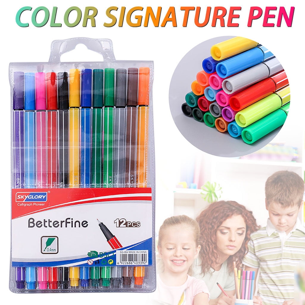 Lloopyting Colored Pencils Coloring Book Child Color Pen Set Marker Watercolor Brush Oily Colored Drawing Hook Line Pen School Supplies Office Supplies 10*5*3cm