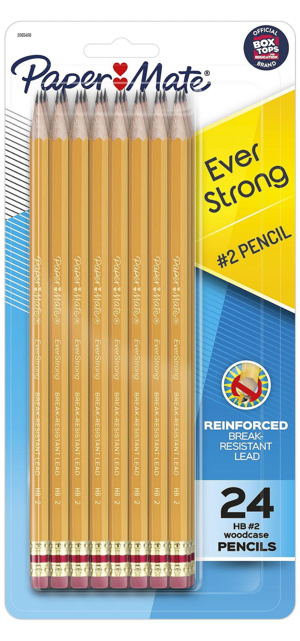Everstrong #2 Pencils, Hb (#2), Black Lead, Yellow Barrel, 24/pack | Bundle of 5 Packs
