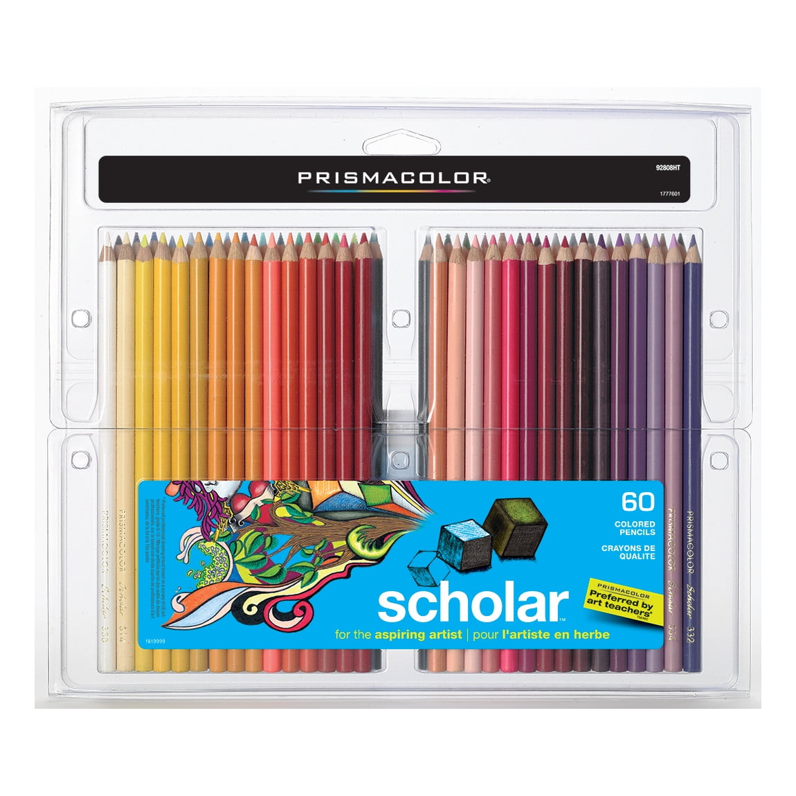 Prismacolor Scholar Colored Pencil Set, 60-Colors