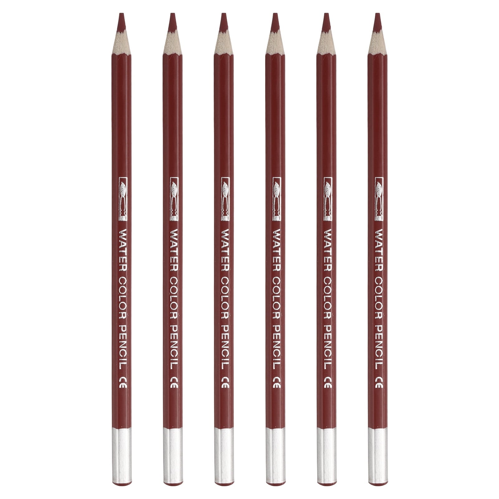 Uxcell Watercolor Pencil for Blending, Coloring, Sketch Drawing, Painting, 6Pcs, Black