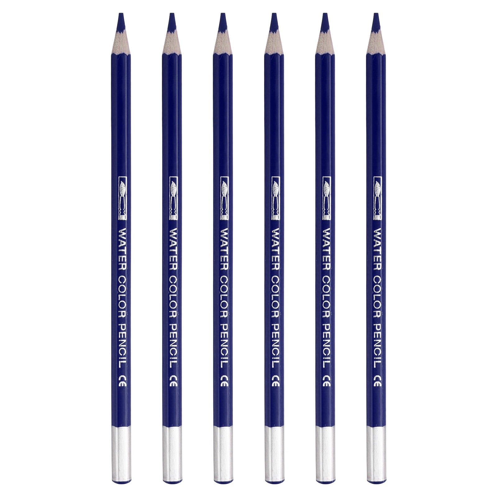 Uxcell Watercolor Pencil for Blending, Coloring, Sketch Drawing, Painting, 6Pcs, Black