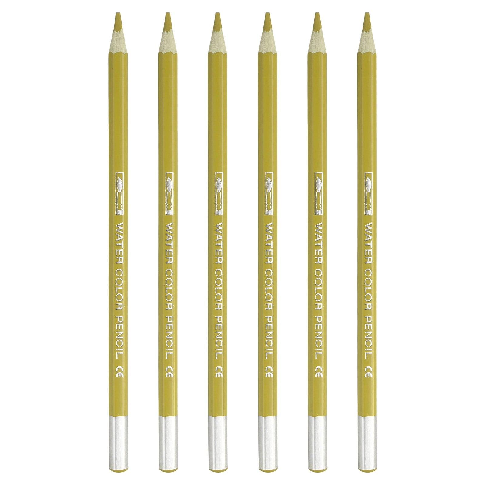 Uxcell Watercolor Pencil for Blending, Coloring, Sketch Drawing, Painting, 6Pcs, Black