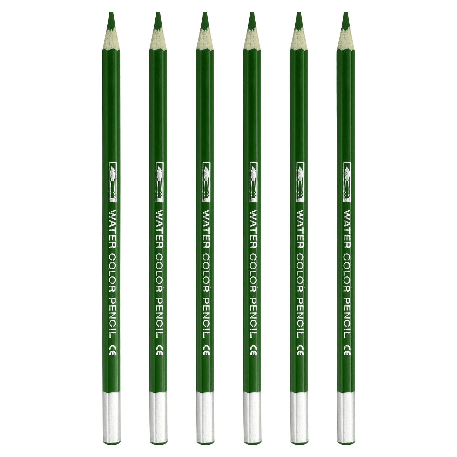 Uxcell Watercolor Pencil for Blending, Coloring, Sketch Drawing, Painting, 6Pcs, Black