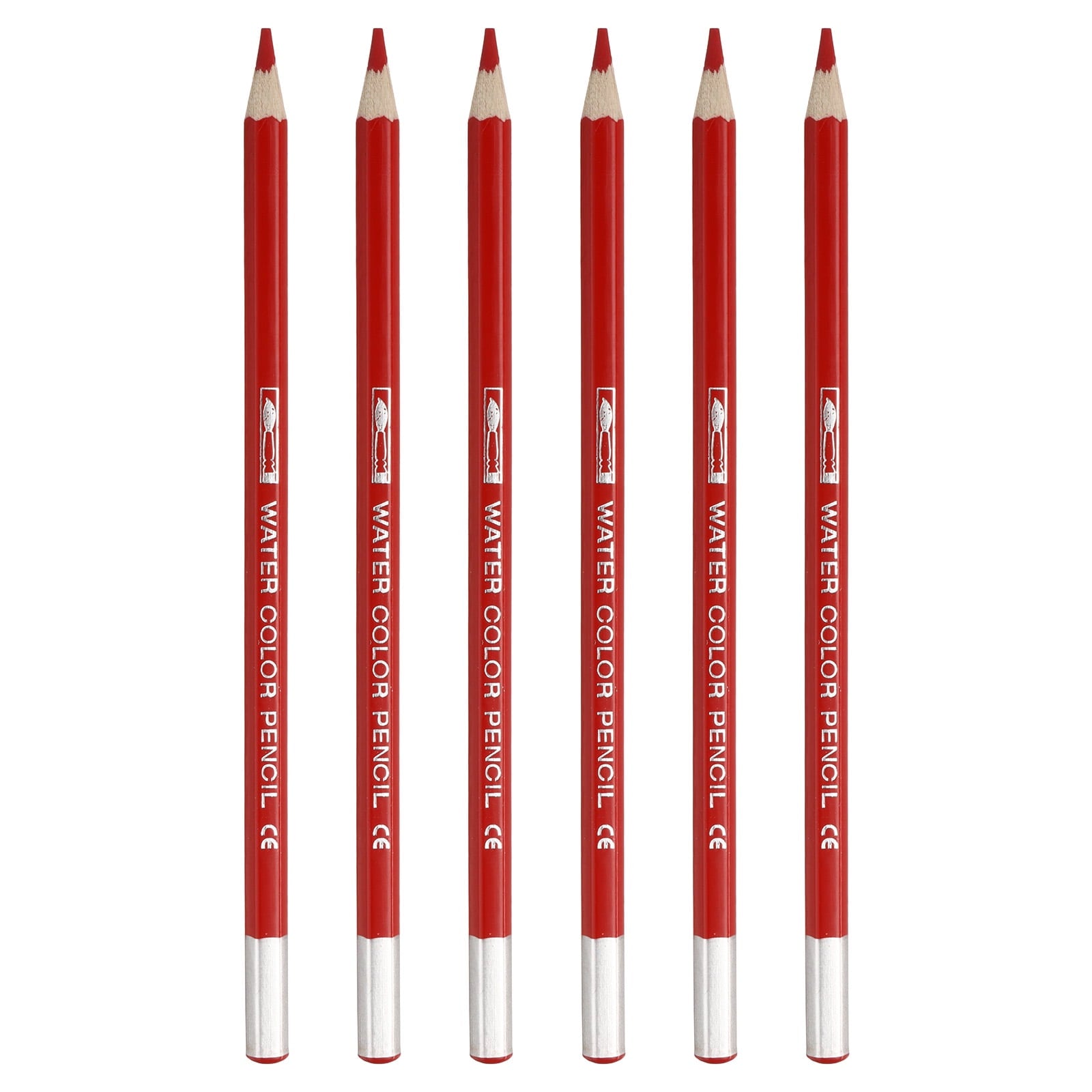 Uxcell Watercolor Pencil for Blending, Coloring, Sketch Drawing, Painting, 6Pcs, Black