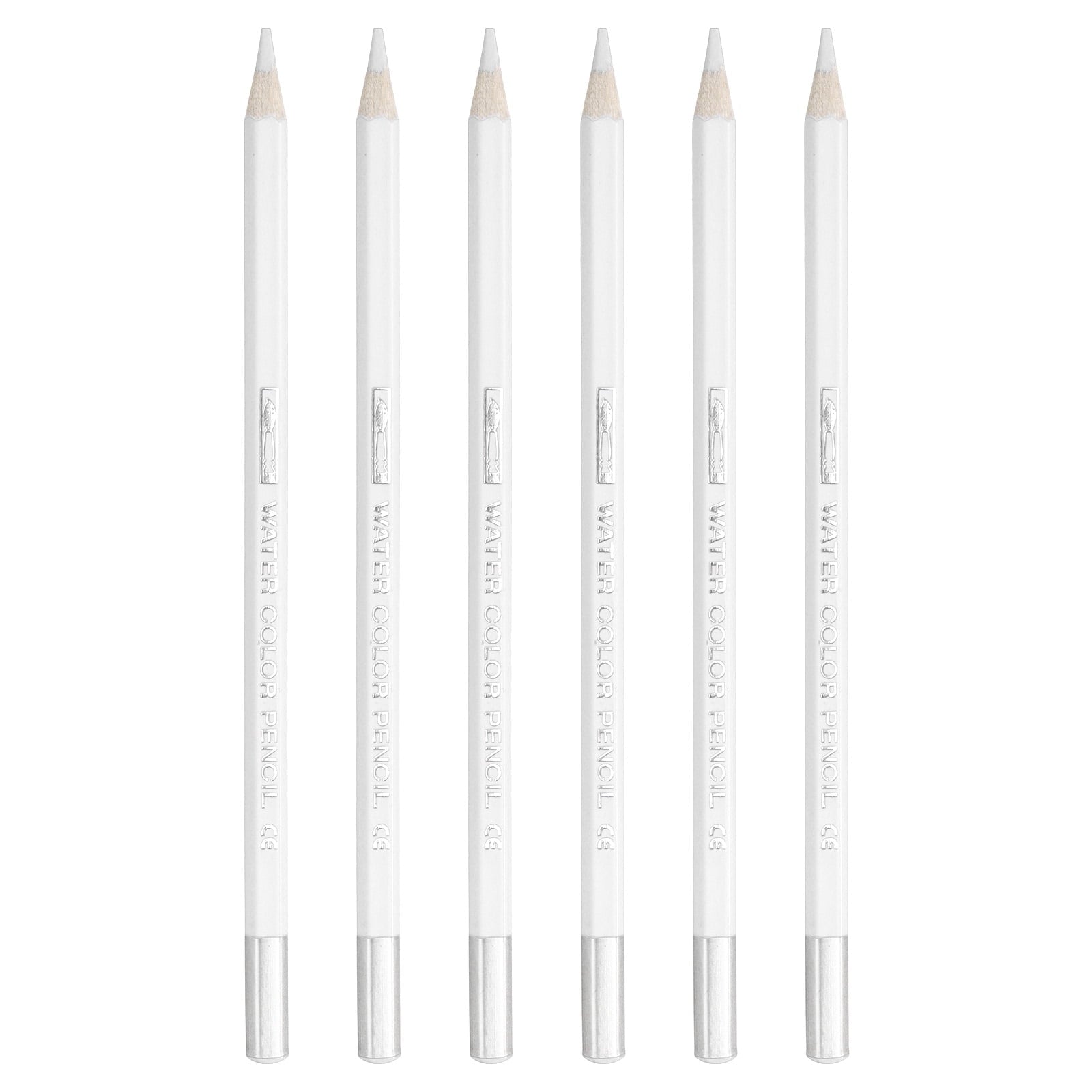 Uxcell Watercolor Pencil for Blending, Coloring, Sketch Drawing, Painting, 6Pcs, Black