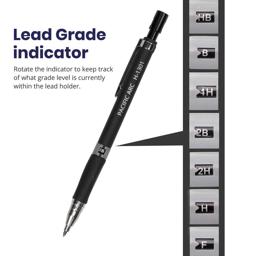 2mm Collegiate Lead Holder and Lead Sharpener, Parent Drafting Pencil for Artist Drawing, Drafting, and Sketching (Blue)