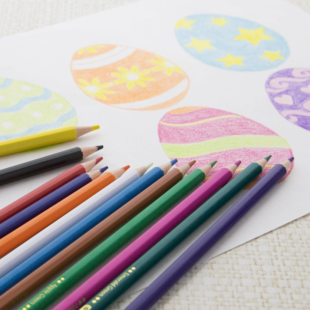 BAZIC 12 Colored Pencils, Set for Art Drawing Sketching, 1-Pack