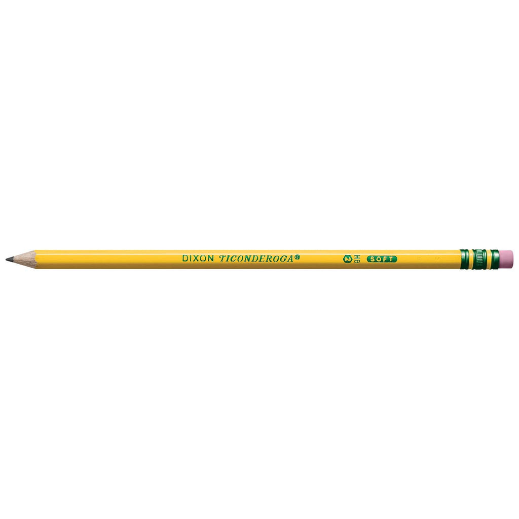 Ticonderoga No. 2 Pencils, Pre-Sharpened, 12 Per Pack, 3 Packs