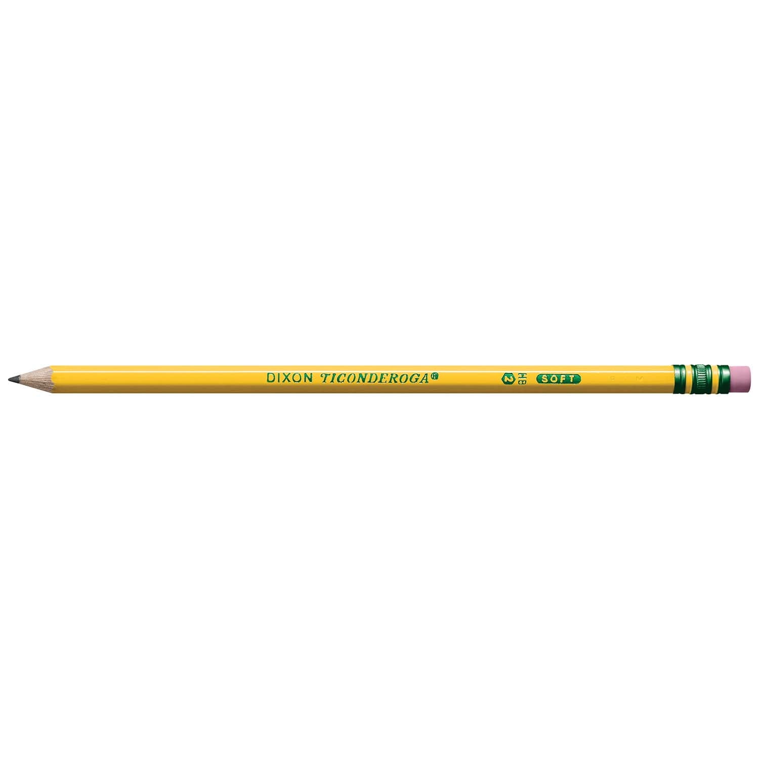 Ticonderoga No. 2 Pencils, Pre-Sharpened, 12 Per Pack, 3 Packs