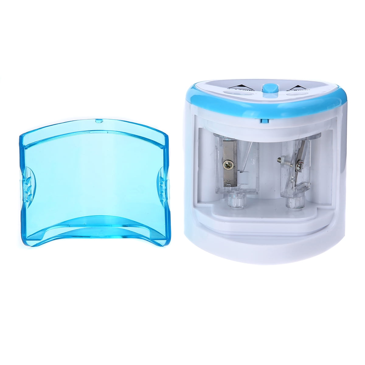 Electric Pencil Sharpener Dual Hole Automatic Pencil Sharpener for Students(Random Color)